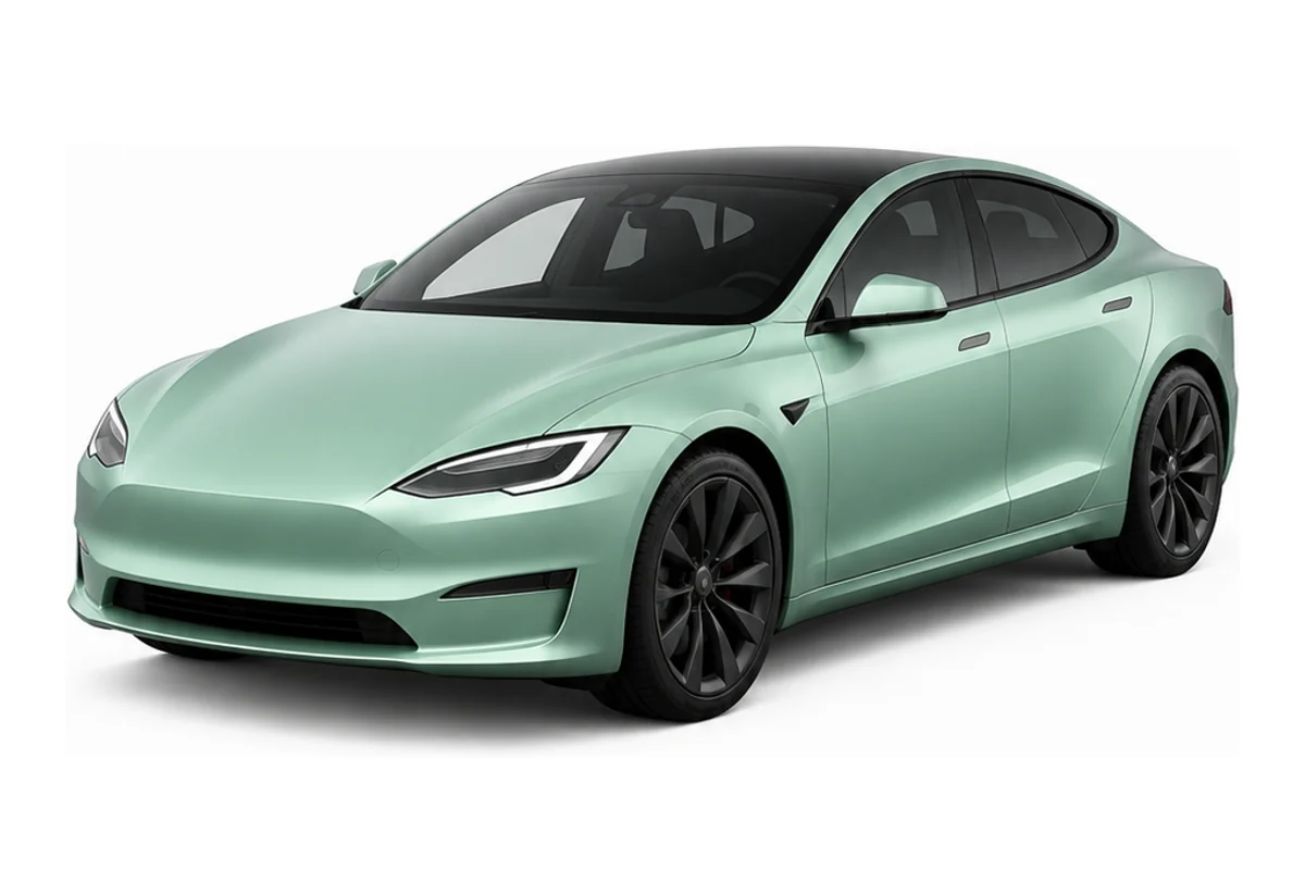 Model S in soft mint