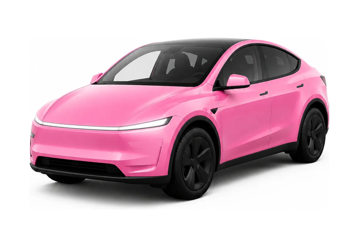 Model Y in gloss pink