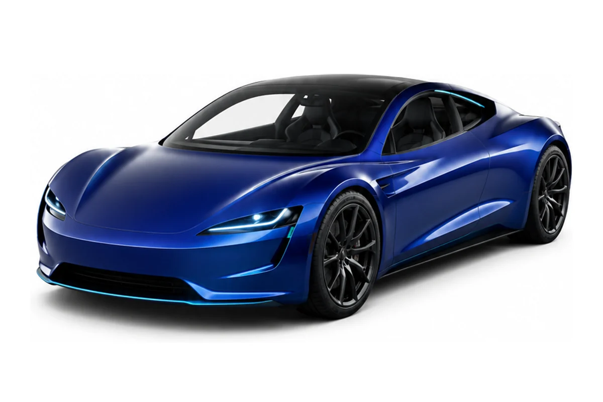 Roadster in electric blue